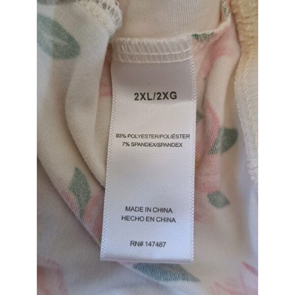 Draper James Womens Sweatshirt 2XL Natalie Magnolia Floral Long Sleeve Boxy - Picture 6 of 9